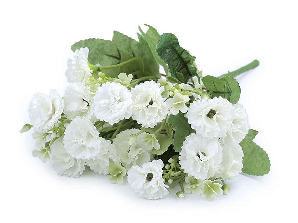 Artificial mini carnations bouquet Our Craft Room