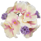 Artificial Hydrangea Flower head Cream/Mauve