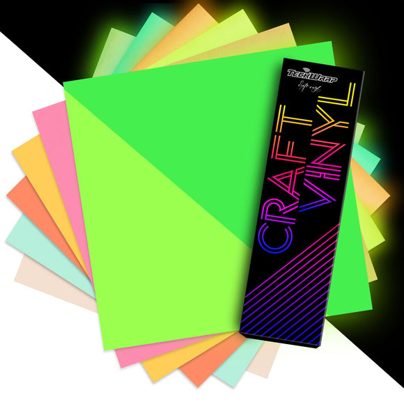Teckwrap Neon Colour Changing Sheets Pack - 5 sheets