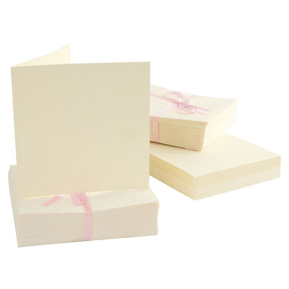 Anita's Square Cards & Envelopes Cream (100pk) Ireland