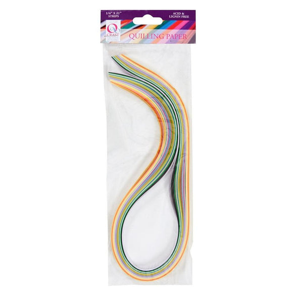 Docrafts Quilling Paper Strips Mixed Pastels (6mm) (108pcs)