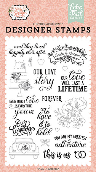 Echo Park Our Love Story Clear Stamps