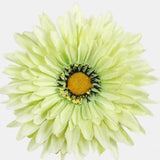 Artificial Gerbera flower head Ireland - light green