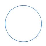 Metal Circle / Hoop 25 cm Blue