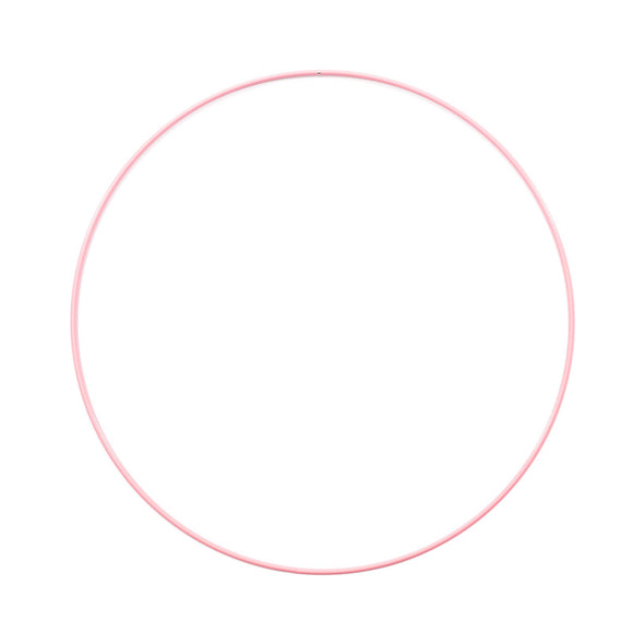Metal Circle / Hoop 25 cm Light Pink