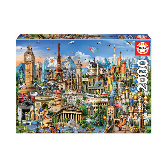 Educa Europe Landmarks - 2000 piece puzzle