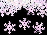 Snowflake sequins white AB