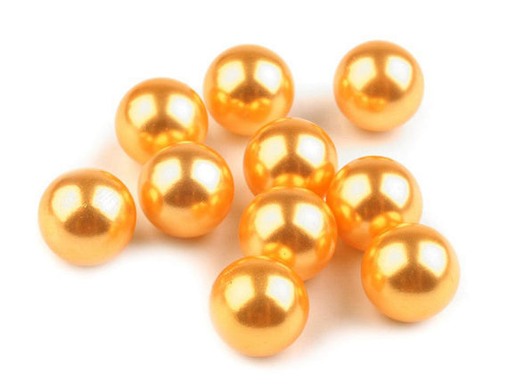 Decorative beads orange-yellow