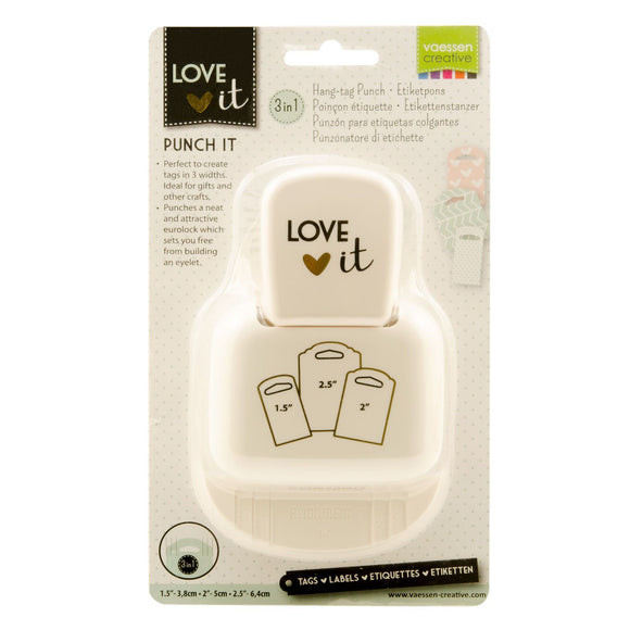 Vaessen Creative • Love It 3-in-1 hang-tag craft punch – Our Craft Room