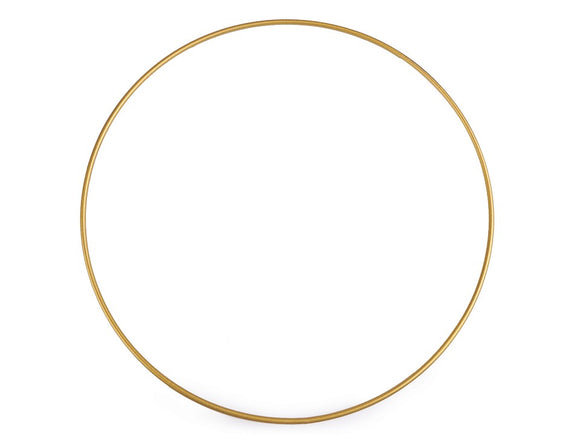 Gold metal hoop 25cm