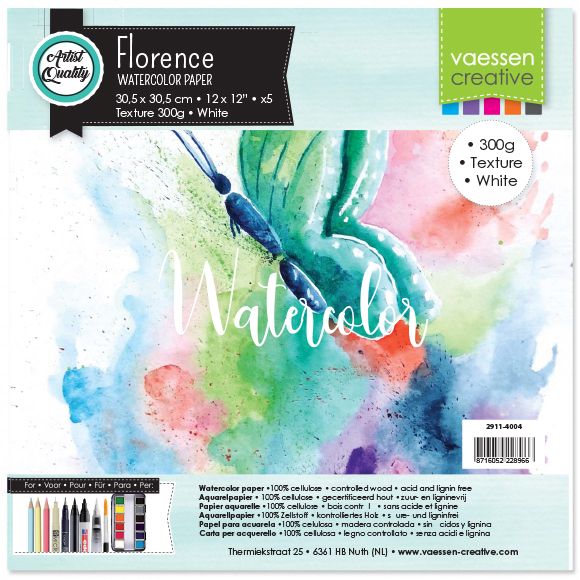 Florence • Watercolor paper texture White 300g
