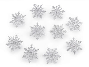 Iron on snowflakes pack of 10