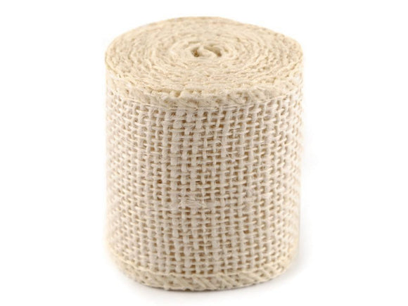 Natural Jute Ribbon width 60 mm - 3 colours