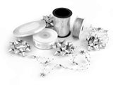 Gift wrapping set silver
