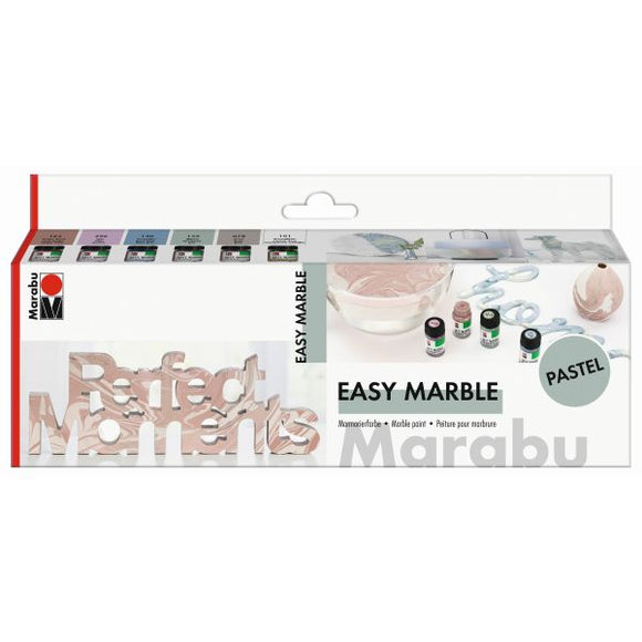 Marabu Easy Marble Pastel set of 6
