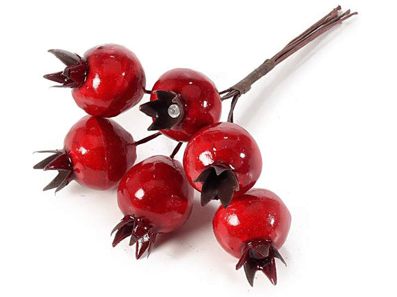 Artificial red hawberries