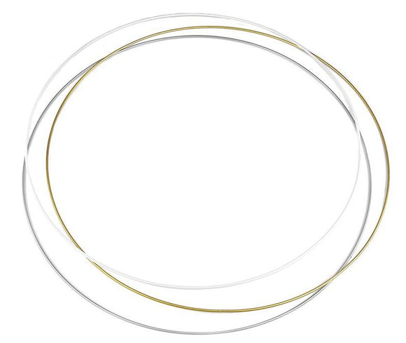Metal Circle / Hoop 60 cm gold/silver/white