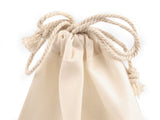 Drawstring Linen / Flax Bag 19x28 cm