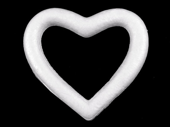 Polystyrene Heart 10.5x11.5 cm