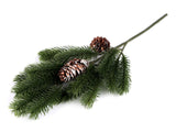Artificial Frosted Pine Twig with Cones