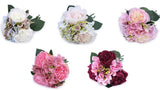 Artificial Flower Bouquet Peony, Hydrangea - 5 colours