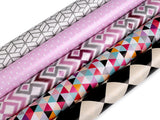 Gift Wrap - White & Grey shapes