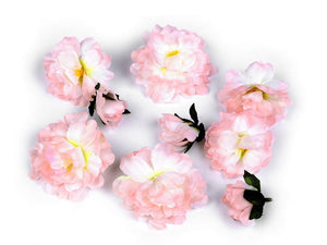 Artificial Apple Blossom  flower heads 9 piece set