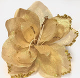 Gold Amaryllis with glitter tips