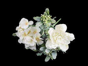Artificial Flower Bouquet with a Small Peony