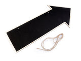 Arrow Chalkboard With Twine For Hanging
