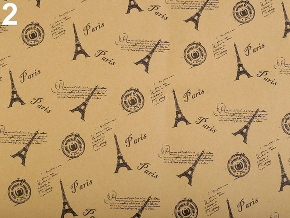 Eiffel Tower Paris double sided wrapping paper