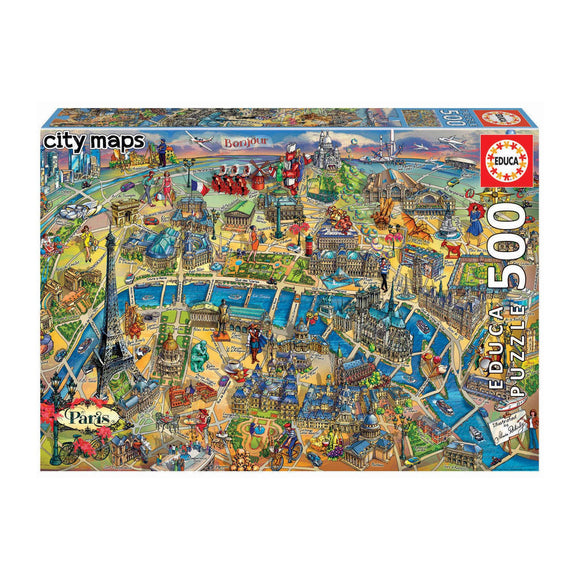 Educa Paris City Map - 500 piece puzzle