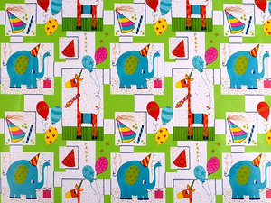 Gift Wrap - Elephant