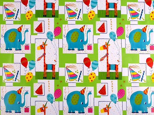 Gift Wrap - Elephant