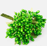 Floral pistils bright green