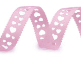 Grosgrain Ribbon with Cut-outs, Heart width 20 mm