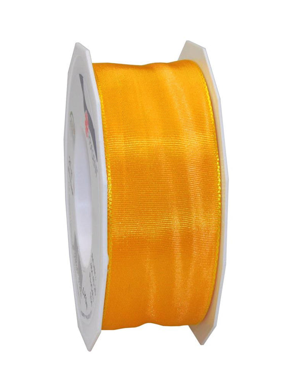 Lyon silk ribbon with light wired edges 40mm (5m) - 3 colours
