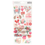 American Crafts • Pebbles sticker loves me