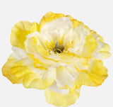 Artificial Peony head Yellow and white