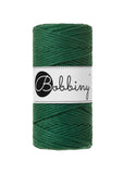 3mm Macrame Bobbiny cord Ireland Pine Green colour