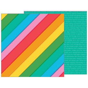 Pebbles • Patterned paper Happy Hooray 12x12" Rainbowtastic