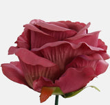 Artificial rose head Mauve colour