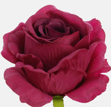 Artificial rose head purple colour