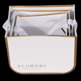 Decorative flower presentation box x 3 pcs