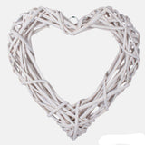 Wicker heart wreath - 2 sizes