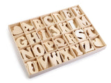 Self-adhesive Wooden Letters in a Storage Box