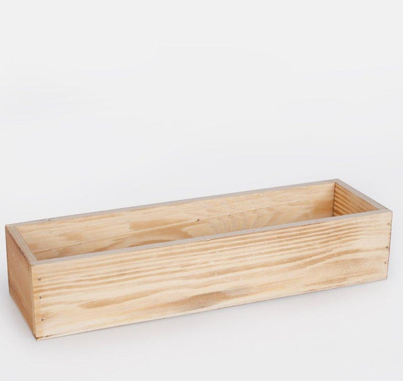Wooden oblong box 30*9*6cm