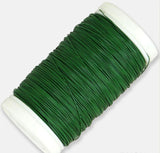 Wound steel floral wire green