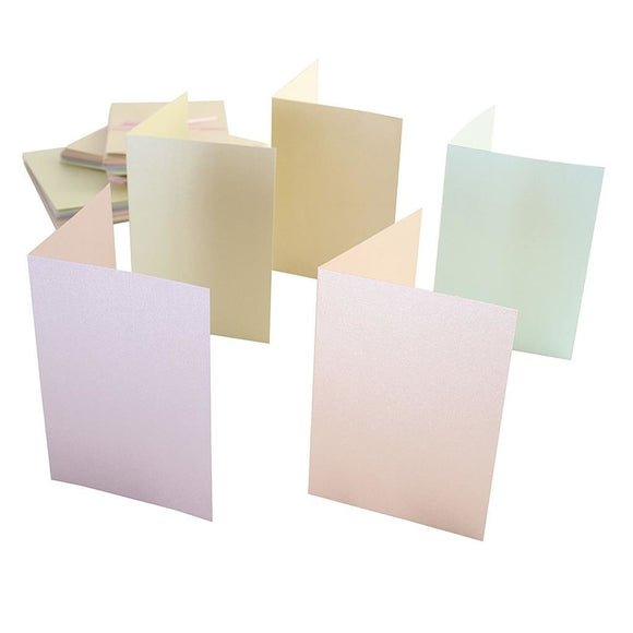 Pastel blank cards and envelopes