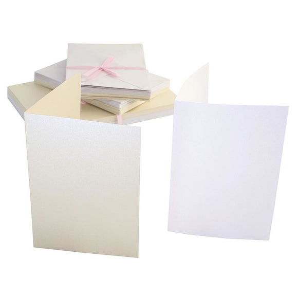 Anita's  pearlescent cards and envelopes